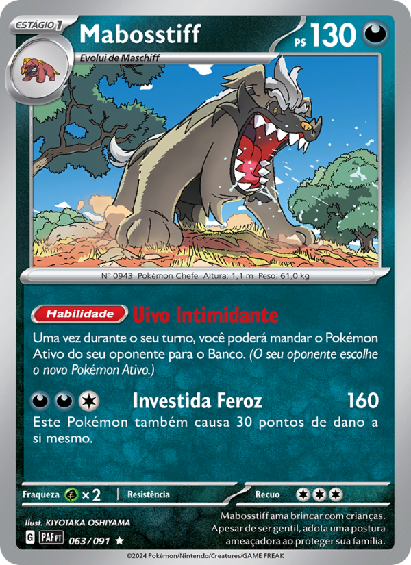 Mabosstiff from Destinos de Paldea