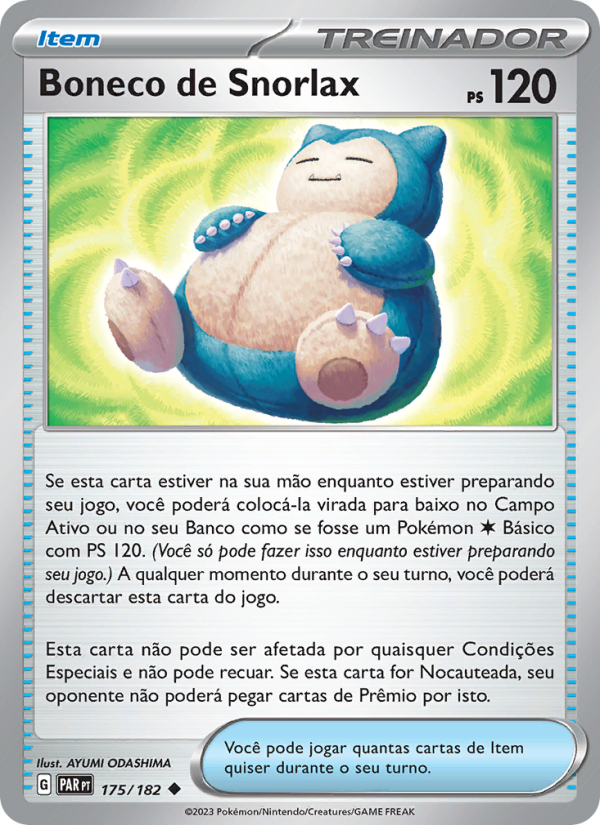 Boneco de Snorlax