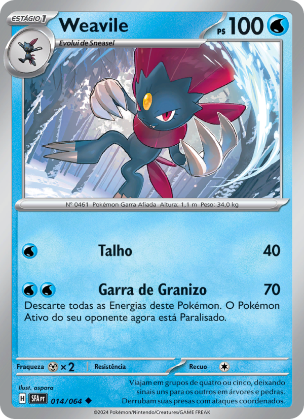 Weavile from Fábulas Nebulosas