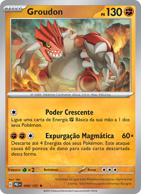 Groudon from Evoluções Prismáticas