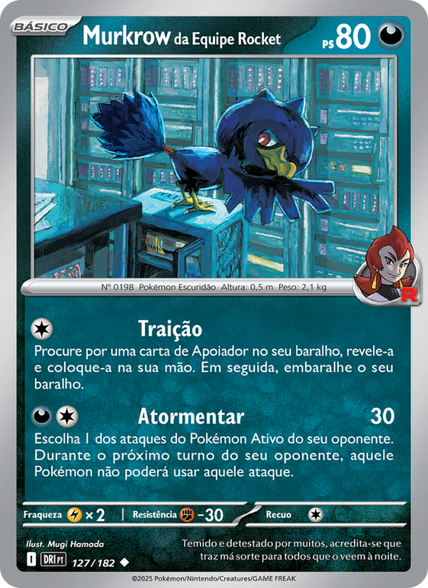 Murkrow da Equipe Rocket from Rivais Predestinados