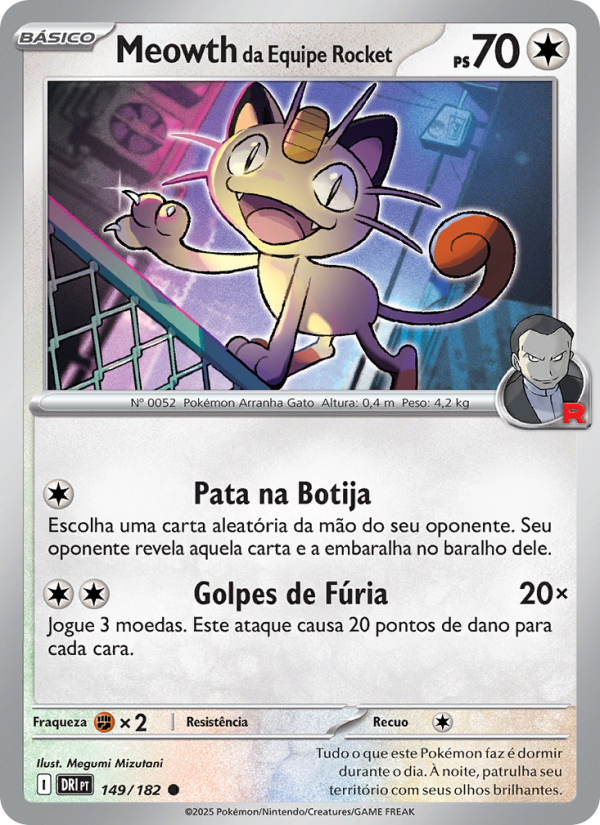 Meowth da Equipe Rocket from Rivais Predestinados
