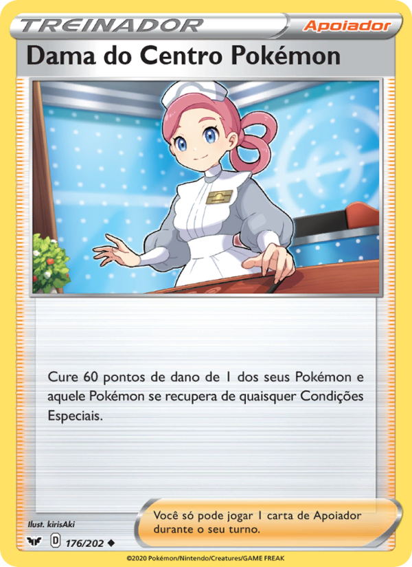 Dama do Centro Pokémon from Espada e Escudo