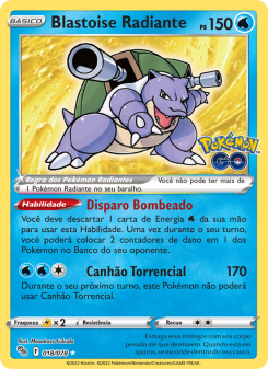 Blastoise Radiante