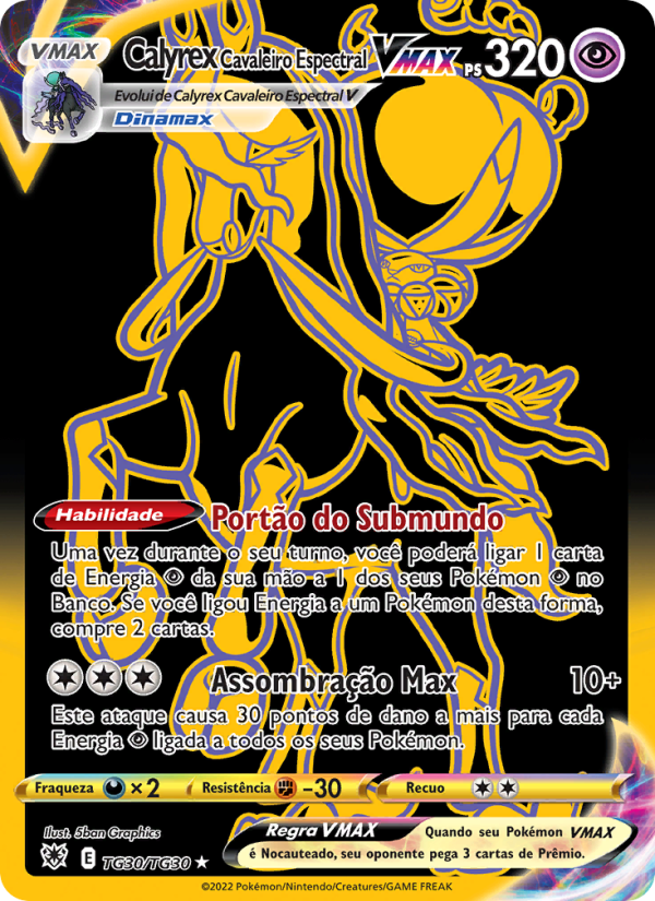 Calyrex Cavaleiro Espectral VMAX