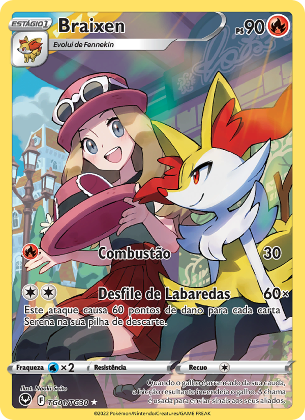 Braixen from Tempestade Prateada