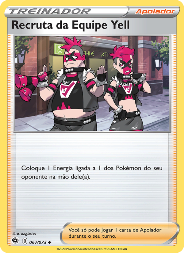 Recruta da Equipe Yell from Caminho do Campeão