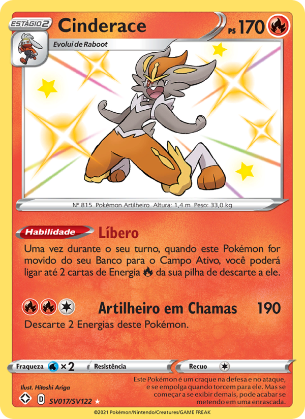 Cinderace from Destinos Brilhantes 