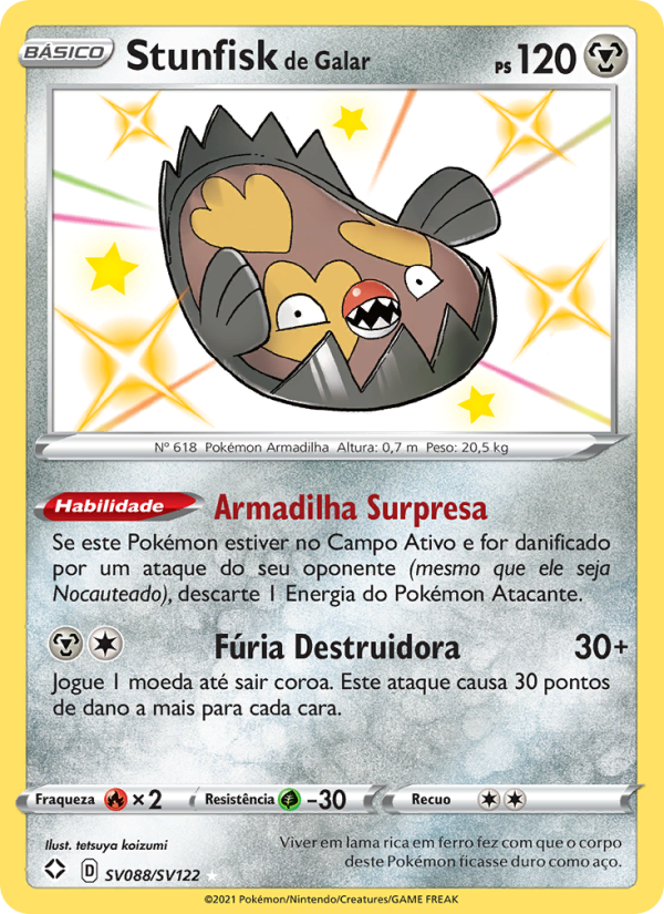 Stunfisk de Galar from Destinos Brilhantes 