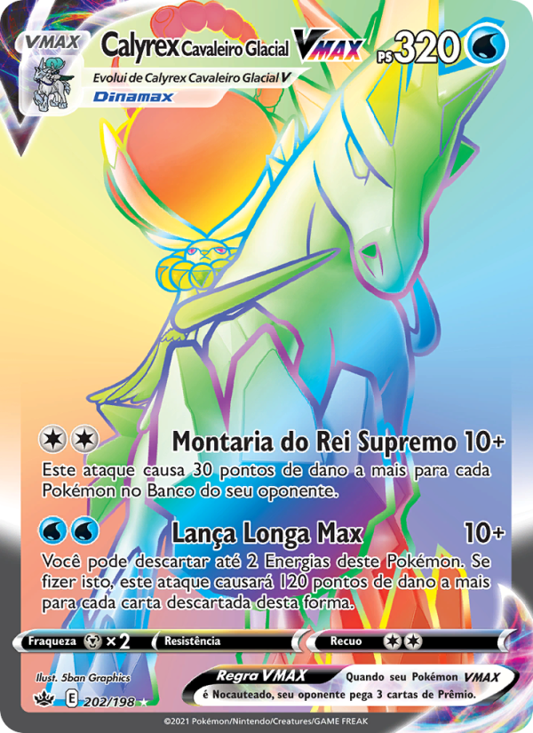 Calyrex Cavaleiro Glacial VMAX