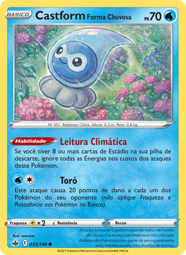 Castform Forma Chuvosa