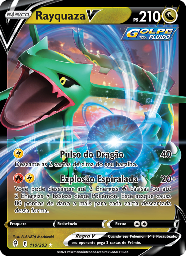 Rayquaza V from Céus em Evolução