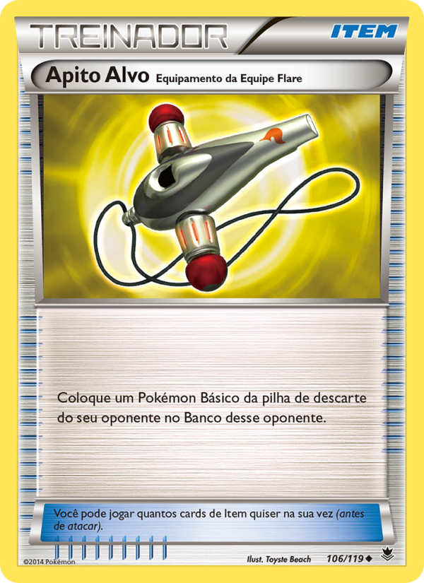 Apito Alvo – Equipamento da Equipe Flare