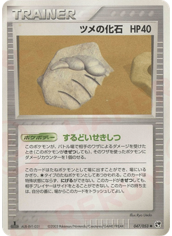 ツメの化石