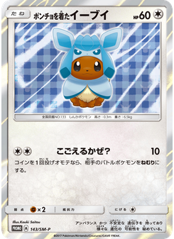 ポンチョを着たイーブイ