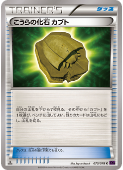 こうらの化石 カブト