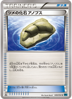 ツメの化石 アノプス