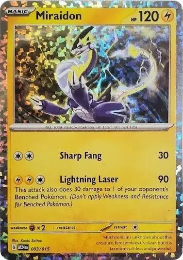 Miraidon — Holo Rare card from McDonald's Collection 2024