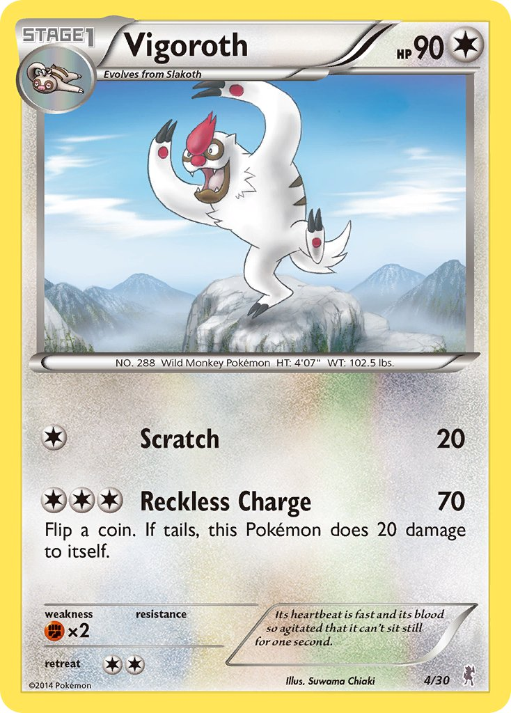Vigoroth — Uncommon card from XY trainer Kit (Bisharp)