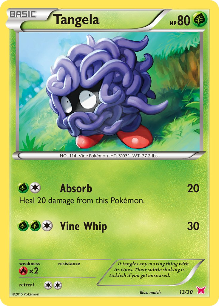 Tangela from XY trainer Kit (Latias)