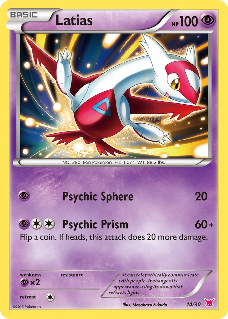 Latias — Common card from XY trainer Kit (Latias)
