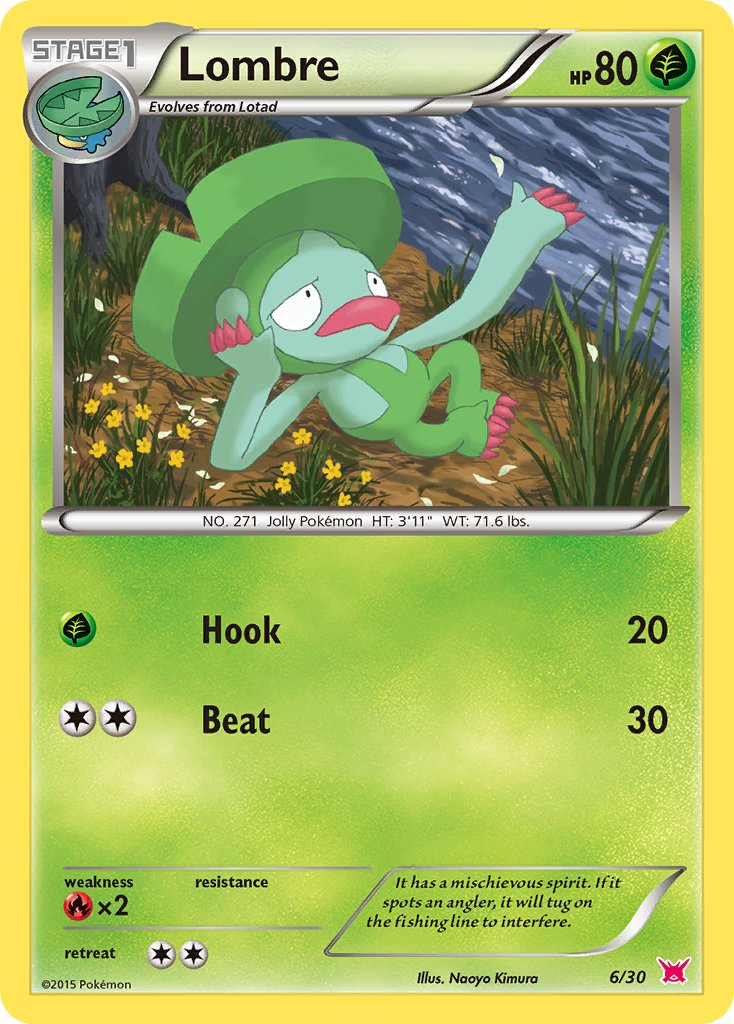 Lombre from XY trainer Kit (Latias)