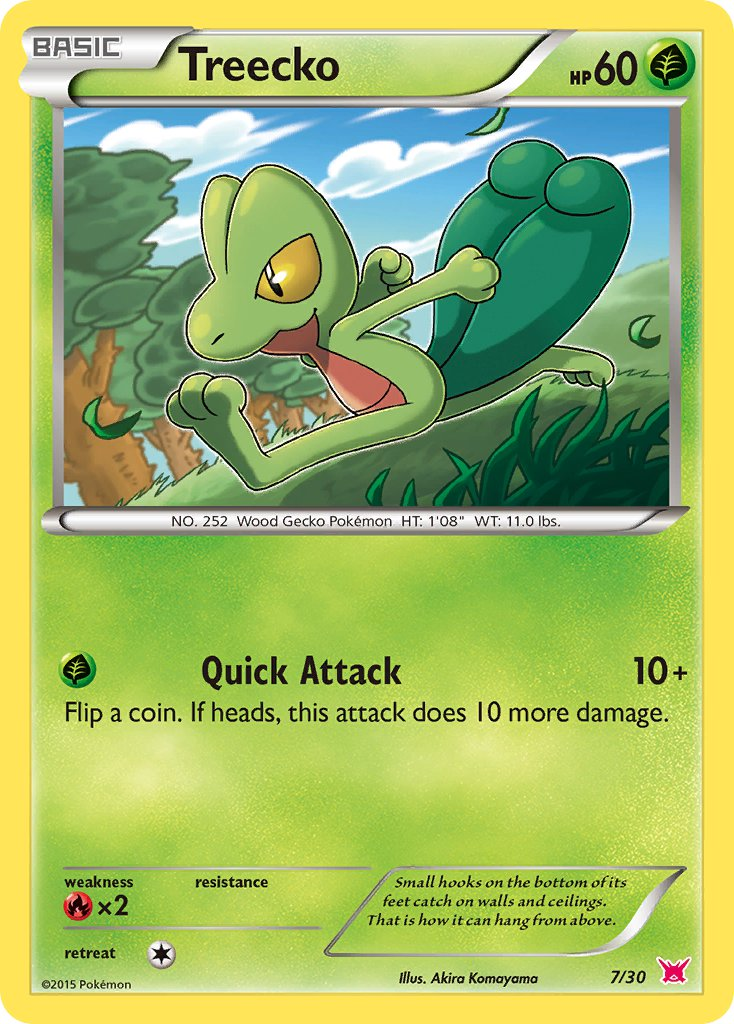 Treecko — Common card from XY trainer Kit (Latias)