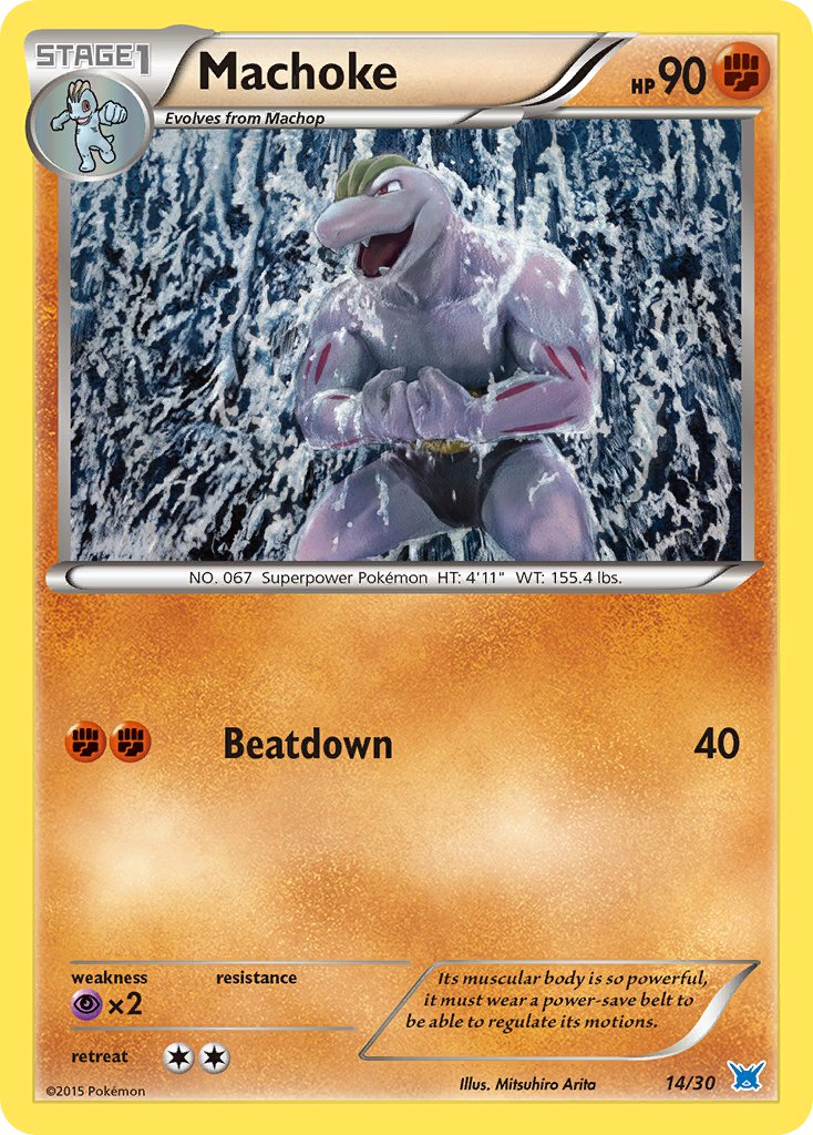 Machoke from XY trainer Kit (Latios)
