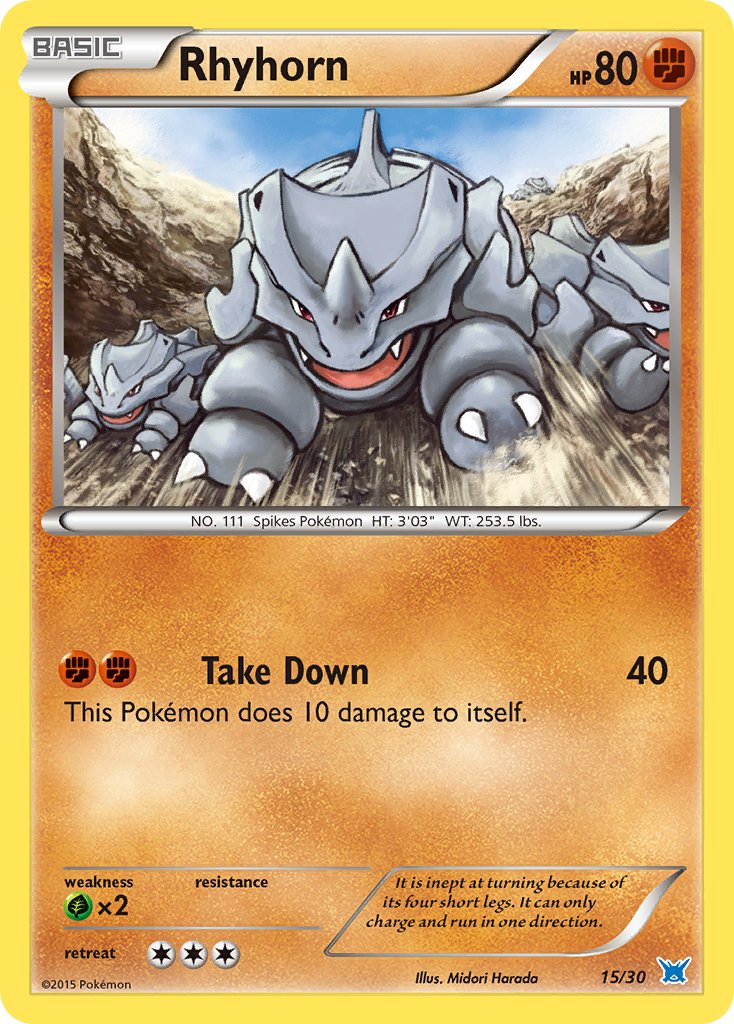 Rhyhorn from XY trainer Kit (Latios)