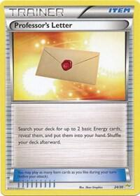 Professor’s Letter from XY trainer Kit (Noivern)