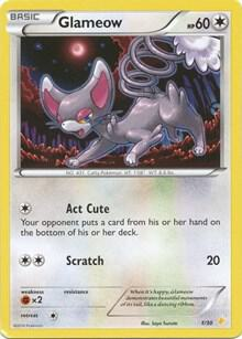 Glameow from XY trainer Kit (Pikachu Libre)