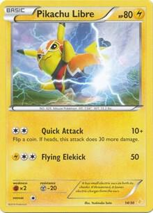 Pikachu Libre from XY trainer Kit (Pikachu Libre)
