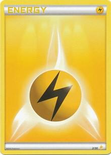 Lightning Energy from XY trainer Kit (Pikachu Libre)