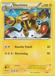 Electivire from XY trainer Kit (Pikachu Libre)