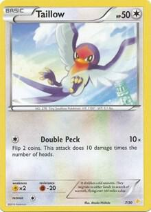 Taillow from XY trainer Kit (Pikachu Libre)