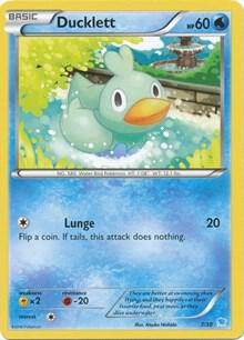 Ducklett from XY trainer Kit (Suicune)