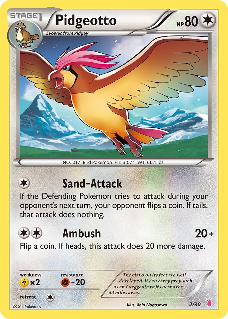 Pidgeotto from XY trainer Kit (Wigglytuff)