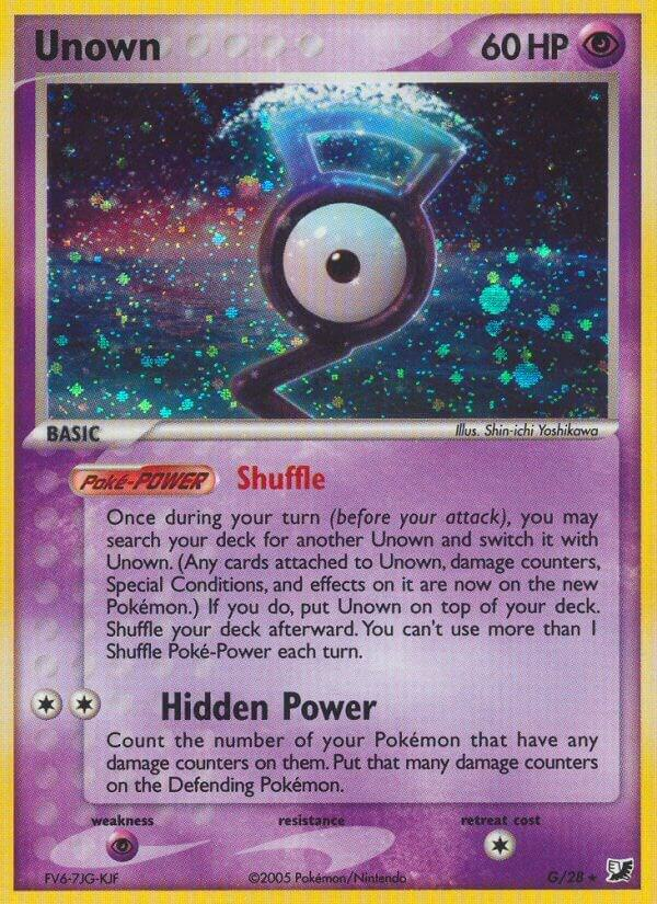 Unown — #G, Rare