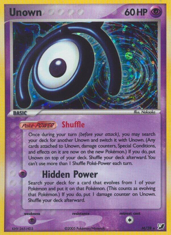 Unown — #M, Rare