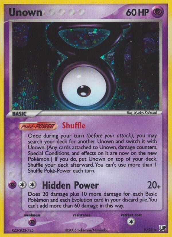 Unown — #V, Rare