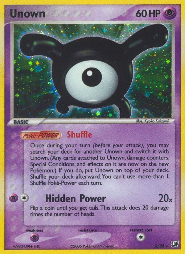 Unown — #X, Rare