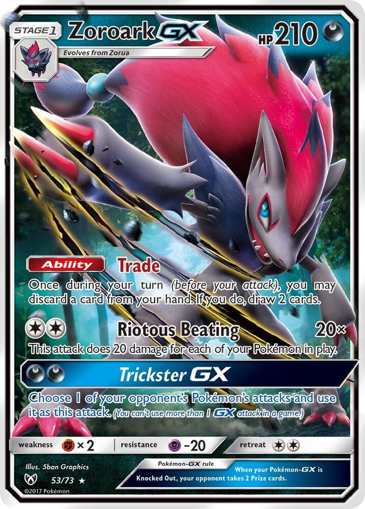 Zoroark GX from Shining Legends