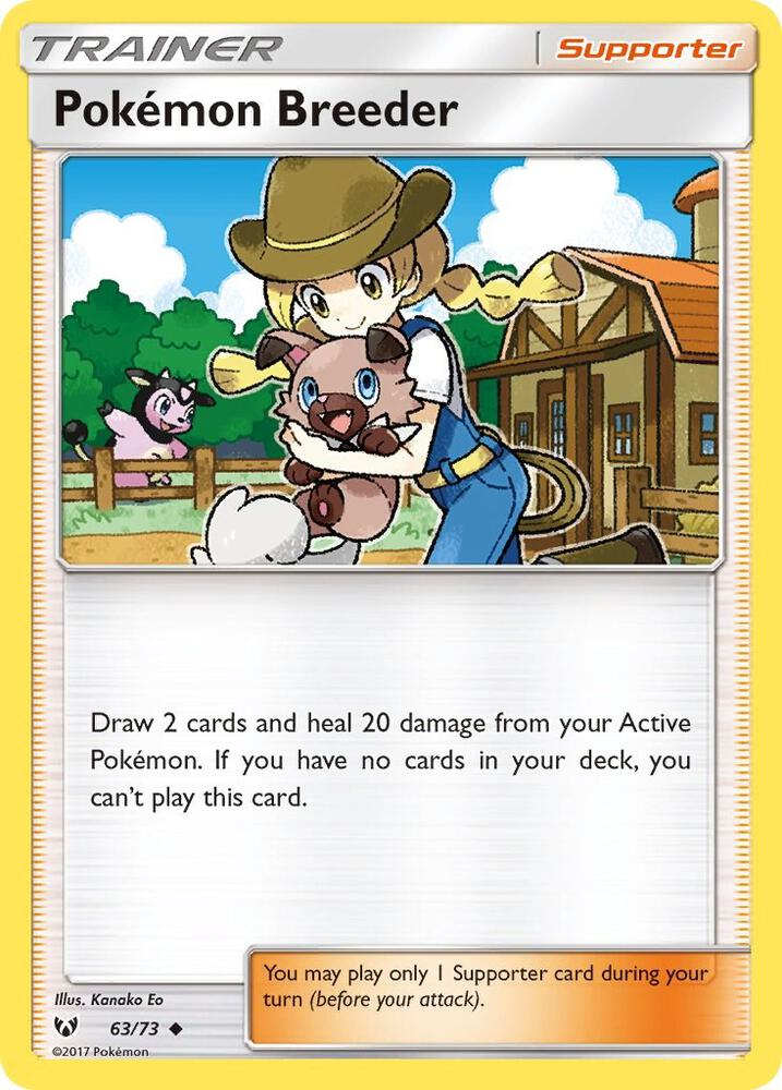 Pokémon Breeder from Shining Legends