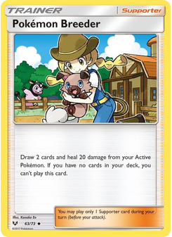 Pokémon Breeder from Shining Legends