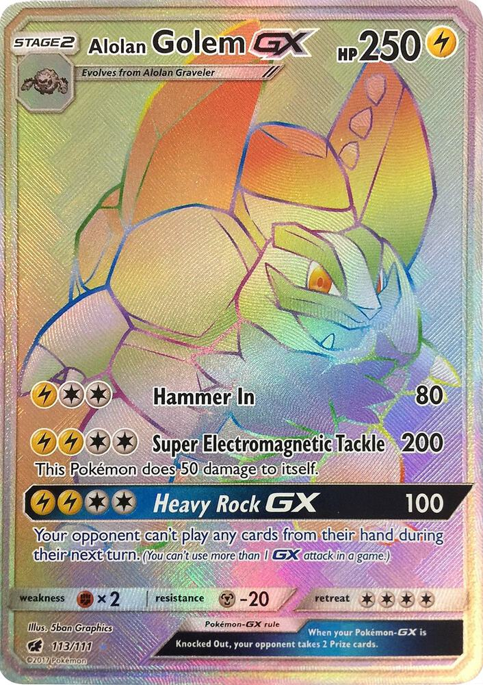 Alolan Golem GX