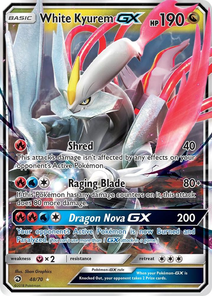 White Kyurem GX from Dragon Majesty