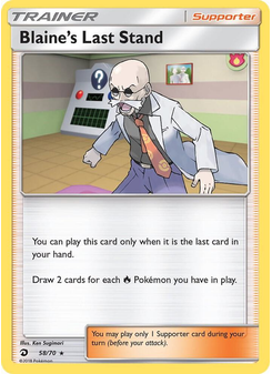 Blaine’s Last Stand