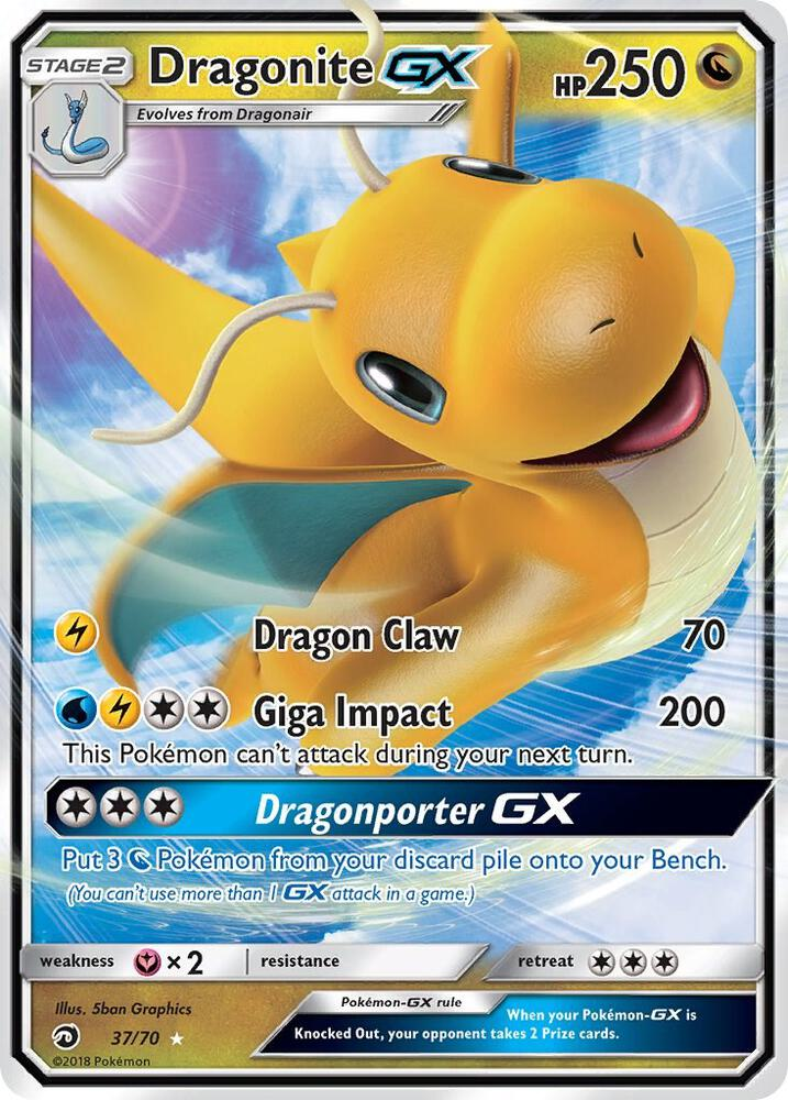 Dragonite GX from Dragon Majesty