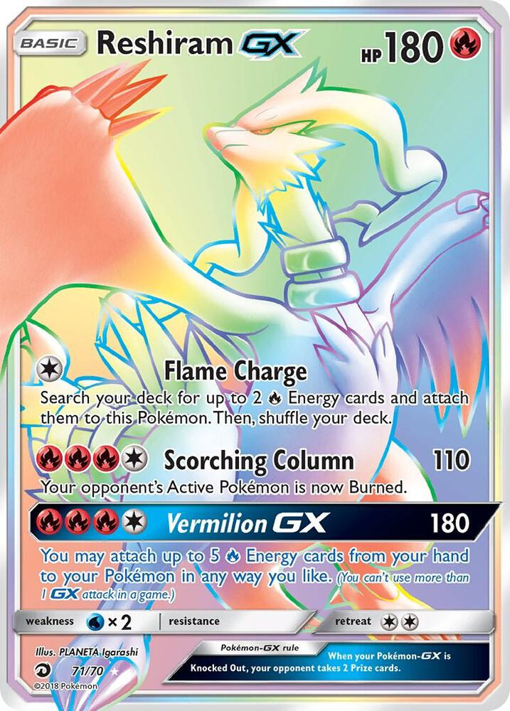 Reshiram GX from Trionfo Dei Draghi