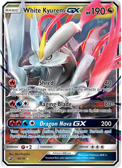 White Kyurem GX from Dragon Majesty
